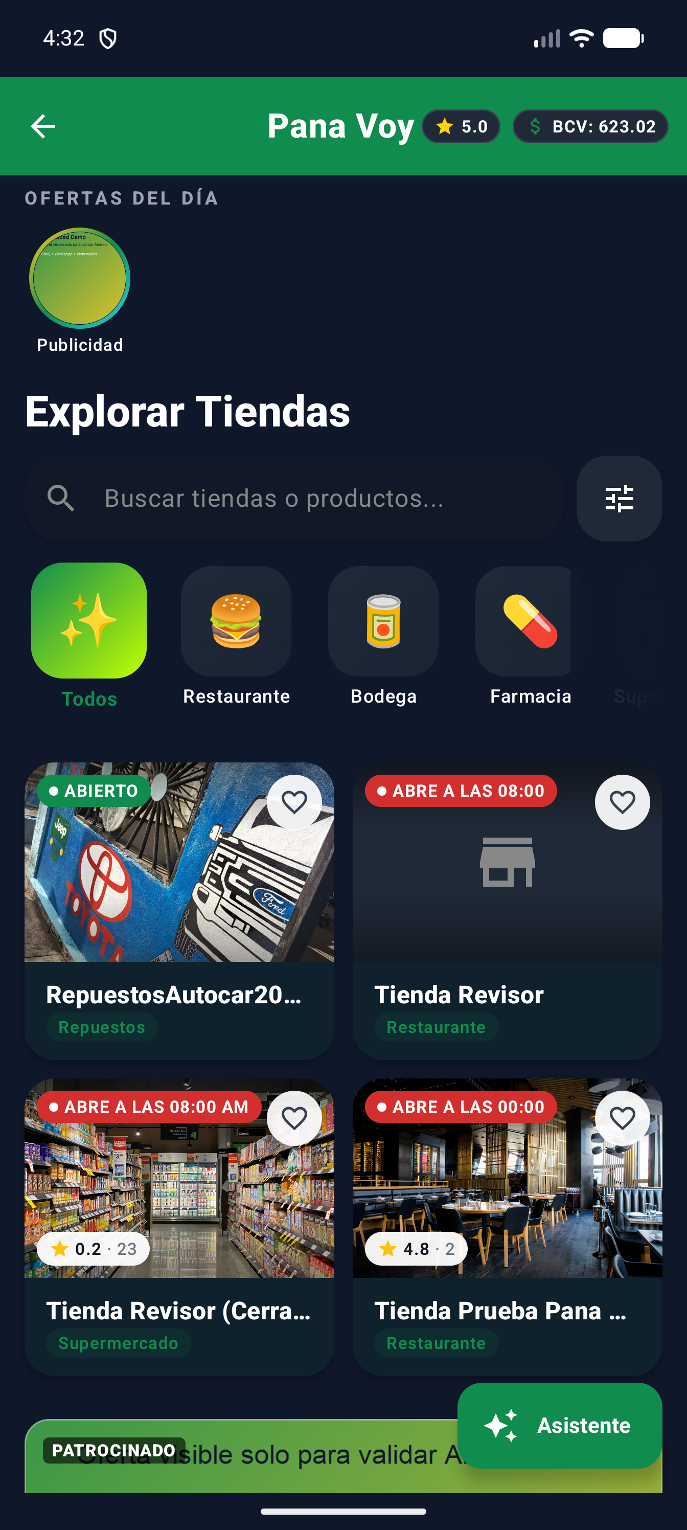 Explora tiendas y ofertas