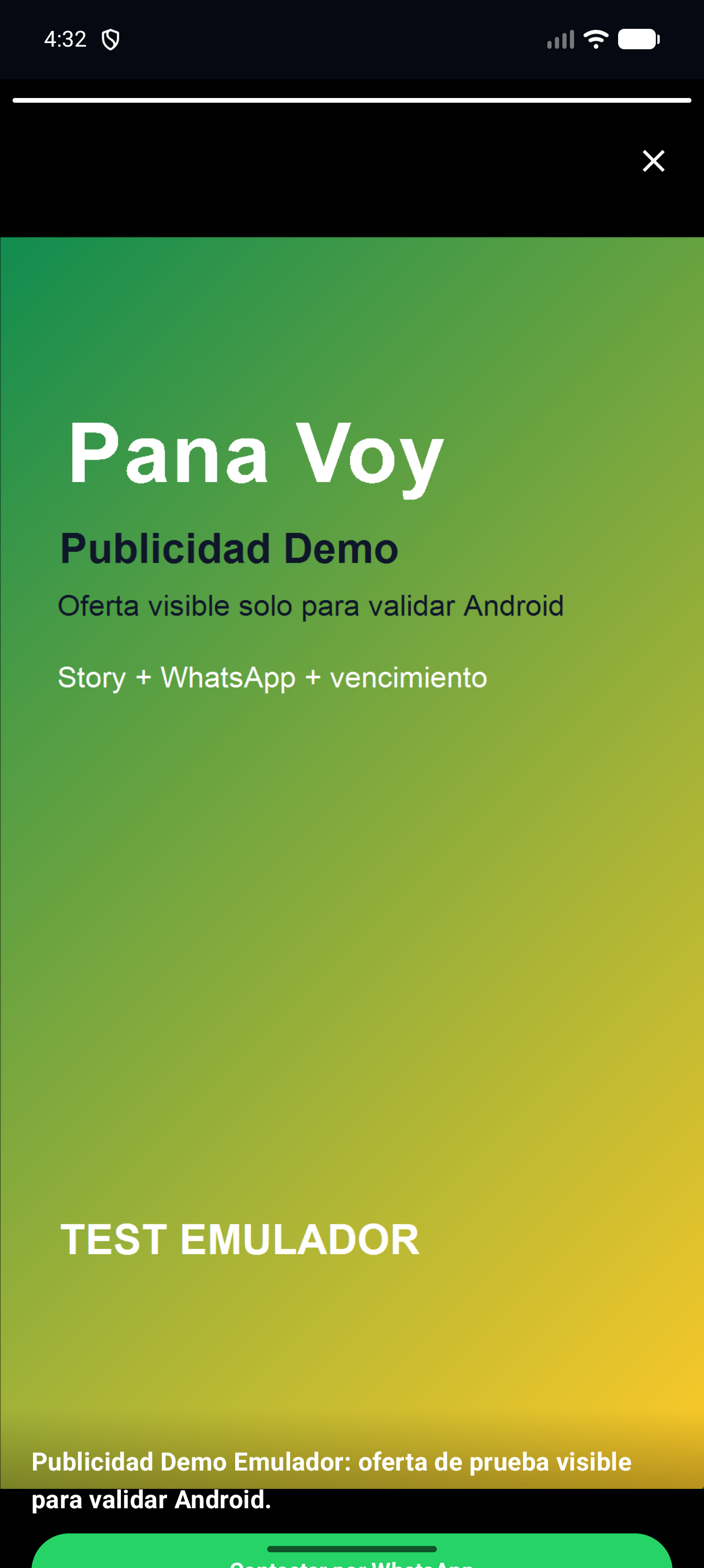 Abre una oferta